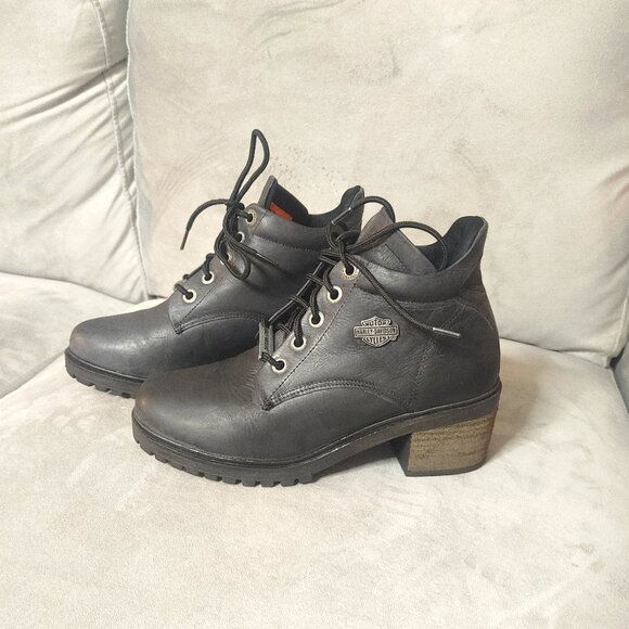 Harley Davidson Ladies Boot Size 6 - Picture 1 of 5